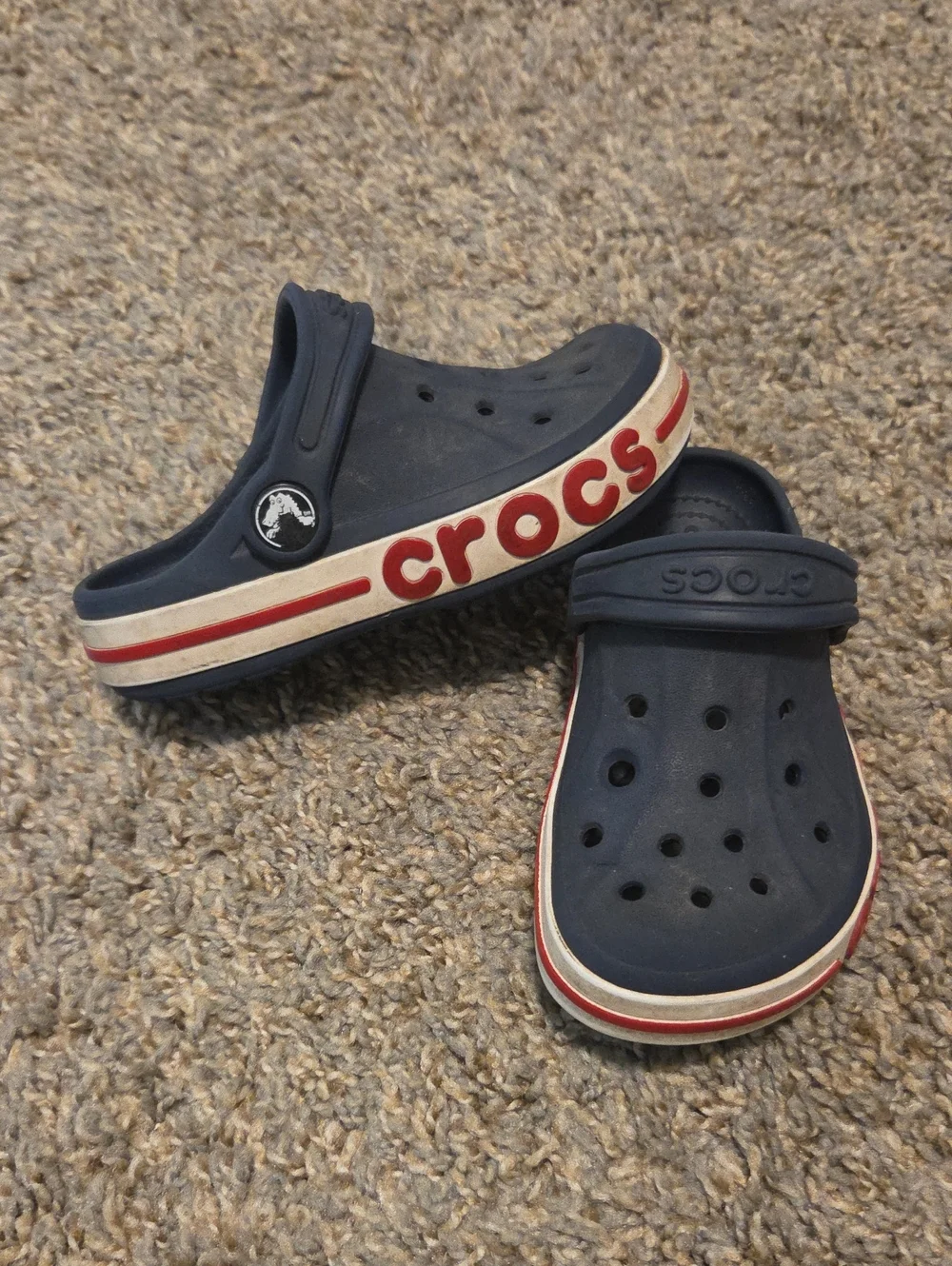 Crocs Bayaband Kids Navy Blue with Red Accent